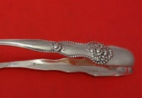 Adolphus by Mount Vernon Sterling Silver Ice Tong Pierced with Flower 6 1/2"