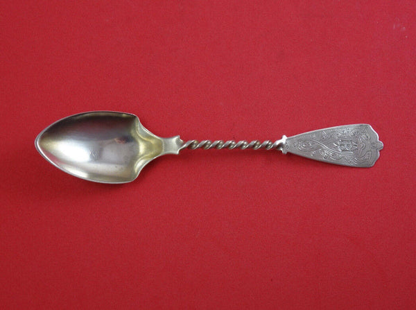 Unknown by Tiffany and Co Sterling Silver Ice Cream Spoon GW Twist Handle 5 3/4"