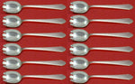 William and Mary by Lunt Sterling Silver Ice Cream Dessert Fork Custom Set 12 pc