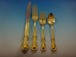 Joan of Arc Gold by International Sterling Silver Flatware Set Service Vermeil