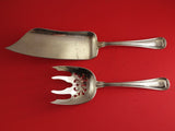 Old French by Gorham Sterling Silver Fish Serving Set 2pc FH AS Unusual Original
