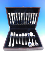 Kronesolv by J Tostrup Norway 830 Silver Flatware Set 12 Service 62 Pieces