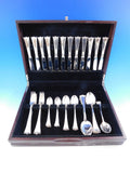 Kronesolv by J Tostrup Norway 830 Silver Flatware Set 12 Service 62 Pieces