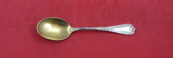 Rubans et Clochettes by Christofle Silverplate Ice Cream Spoon GW w/crest 4 7/8"