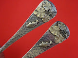 Duhme Sterling Silver Fish Serving Set GW Applied Fish Hammered Aesthetic