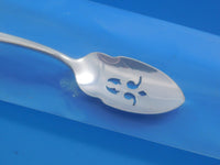 Autumn Leaves by Reed & Barton Sterling Silver Olive Spoon Pierced 5 5/8" Custom