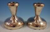 Maciel Mexican Sterling Silver Candlestick Pair #14 Modernistic (#1833)