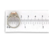 Art Deco 14k White Gold Filigree Genuine Natural Shell Cameo Ring (#J7064)