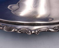 El Grandee by Towle Silverplate Bowl Covered with Glass #2914 22" x 12" (#7596)