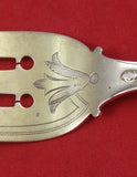 Keystone by Whiting Sterling Silver Fish Fork 3-Tine Bright-Cut GW 7 3/8"