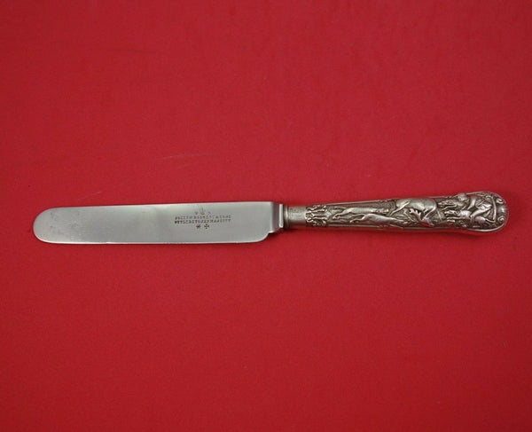 Stag Hunt by George Adams English Sterling Luncheon / Dessert Knife with TG Mono