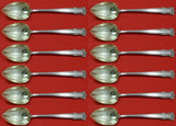 English Shell by Lunt Sterling Silver Grapefruit Sp Custom Set 12 pcs 6" Fluted