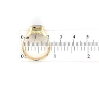 3.73ct Green Genuine Natural Tourmaline 14k Yellow Gold Men's Ring (#J5766)