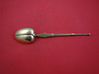 English Victorian Sterling Silver Coronation Spoon replica Vermeil 1902 9 7/8"