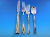 Golden Tradewinds by International Sterling Silver Flatware Set 91 pcs Bamboo