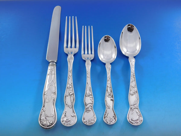 American Garden by Tiffany and Co Sterling Silver Flatware Set Service 20 pieces