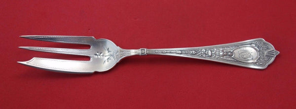 Cleopatra by Schulz and Fischer Sterling Silver Pastry Fork Bright-Cut 6 1/4"