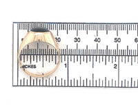18k Yellow Gold Black Star Genuine Natural Sapphire Men's Ring Size 9 (#J6535)