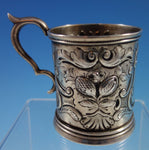 Coin Silver Baby Cup with Repoussed Fruit and Scrollwork (#2168)