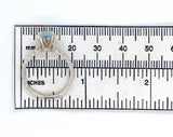 14k Gold Ring w/ Specialty Cut Genuine Natural Aquamarine Hand Engraved (#J6547)