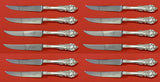 Sir Christopher by Wallace Sterling Silver Steak Knife Custom Set 12 8 3/4" Serr