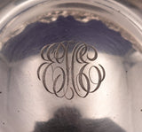 Rose by Stieff Sterling Silver Candy Dish w/Monogram #53 1 1/8" x 5 1/4" (#9132)