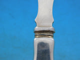 Lap Over Edge Acid Etched by Tiffany Sterling Melon Fork / Knife Leaves 8 1/8"