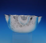 Whiting Sterling Silver Fruit Bowl with Acid Etched Flowers #1543E (#3331)
