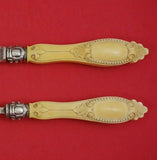 Martin Hall and Co English Sterling Silver Fish Serving Set 2pc Pierced Serpent