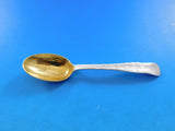 Lap Over Edge Acid Etched by Tiffany Sterling Coffee Spoon GW Leaves 4 3/4"