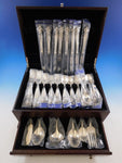 Orchid Elegance by Wallace Sterling Silver Flatware Set Service 46 pieces New