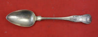 Kings by Bailey & Kitchen plain stem & back Coin Silver Dessert Spoon 7 1/4"