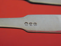 Richard Crossley English Georgian Sterling Silver Asparagus Serving Tong Yoked