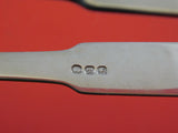 Richard Crossley English Georgian Sterling Silver Asparagus Serving Tong Yoked