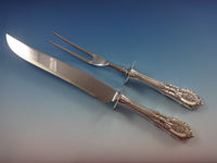 Rose Point by Wallace Sterling Silver Flatware Set For 8 Service 57 Pieces