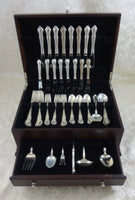 Georgian Manor by Lunt Sterling Silver Flatware Set For 8 Service 54 Pieces