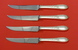 Primrose by Kirk Sterling Silver Steak Knife Set 4pc HHWS  Custom Made 8 1/2"