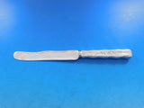 Lap Over Edge Acid Etched by Tiffany Sterling Dessert Knife HHAS Lizard 7 1/4"