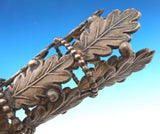 Silver Tussie Mussie Posey Posy Holder with Oak Leaves (#J1286)
