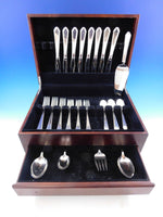 William & Mary by Lunt Sterling Silver Flatware Set Place Size Service 37 Pcs