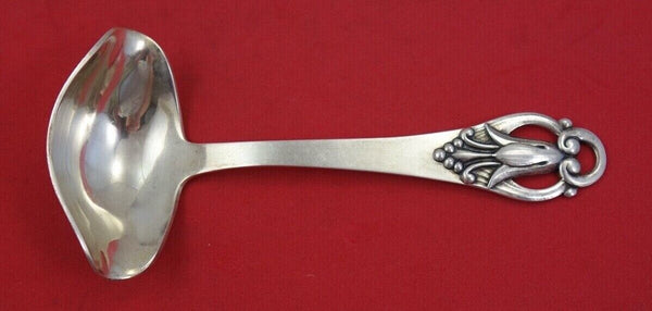 Danish Sterling by Various Makers Sterling Silver Gravy Ladle handmade 7"