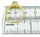 14k Yellow Gold Oval Genuine Natural Chalcedony Ring with Diamonds (#J2644)