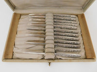 Vine by Tiffany and Co. Sterling Silver Fruit Knife Set in Original Box Serrated