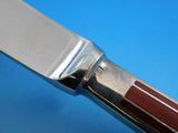 Talisman Sienna Brown by Christofle Silverplate Luncheon Knife 7 7/8" France