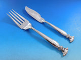 Romance of the Sea Wallace Sterling Silver Flatware Set Shell Motif Dinner 70 pc