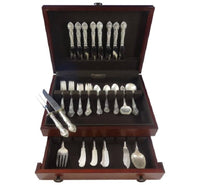English Gadroon by Gorham Sterling Silver Flatware Set For 8 Service 53 Pieces