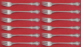 Debussy by Towle Sterling Silver Cocktail Fork Set 12 pieces 5 5/8"