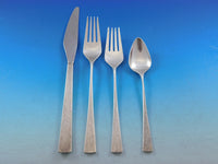 Da Vinci by Reed & Barton Sterling Silver Flatware Service Set 50 Pcs Modern