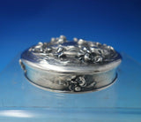 Violet by Unknown Sterling Silver and Cut Crystal Dresser Jar circa 1920 (#5907)