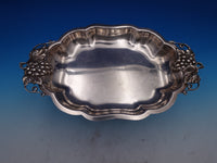Durham Sterling Silver Serving Platter with Grapes #495 Retailed by Fina (#8375)
